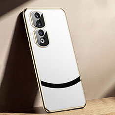 Handyhülle Hülle Luxus Leder Schutzhülle JB1 für Huawei Honor 90 Pro 5G Weiß