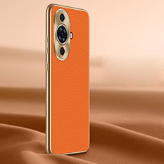 Handyhülle Hülle Luxus Leder Schutzhülle JB2 für Huawei Nova 11 Pro Orange