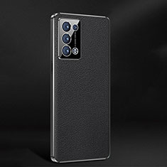 Handyhülle Hülle Luxus Leder Schutzhülle JB2 für Oppo Reno6 Pro+ Plus 5G Schwarz