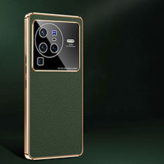 Handyhülle Hülle Luxus Leder Schutzhülle JB2 für Vivo X80 Pro 5G Grün