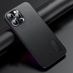 Handyhülle Hülle Luxus Leder Schutzhülle JB3 für Apple iPhone 13 Pro Max Schwarz