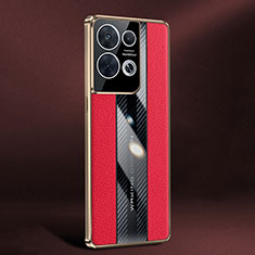 Handyhülle Hülle Luxus Leder Schutzhülle JB3 für Oppo Reno8 5G Rot