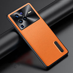 Handyhülle Hülle Luxus Leder Schutzhülle JB3 für Vivo X80 Pro 5G Orange