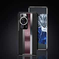 Handyhülle Hülle Luxus Leder Schutzhülle JB6 für Huawei P60 Pro Schwarz