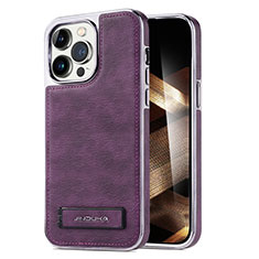 Handyhülle Hülle Luxus Leder Schutzhülle JD1 für Apple iPhone 14 Pro Violett