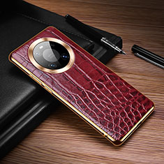 Handyhülle Hülle Luxus Leder Schutzhülle K05 für Huawei Mate 40 Pro Rot