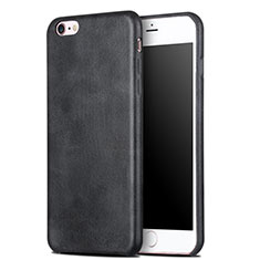 Handyhülle Hülle Luxus Leder Schutzhülle L01 für Apple iPhone 6 Schwarz