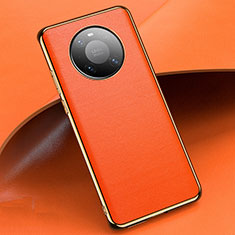 Handyhülle Hülle Luxus Leder Schutzhülle L02 für Huawei Mate 40 Pro Orange