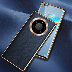Handyhülle Hülle Luxus Leder Schutzhülle L02 für Huawei Mate 40 Pro+ Plus Blau
