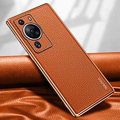 Handyhülle Hülle Luxus Leder Schutzhülle LD1 für Huawei P60 Orange