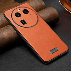Handyhülle Hülle Luxus Leder Schutzhülle LD1 für Oppo Find X6 5G Orange