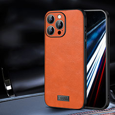 Handyhülle Hülle Luxus Leder Schutzhülle LD2 für Apple iPhone 13 Pro Max Orange