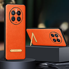 Handyhülle Hülle Luxus Leder Schutzhülle LD2 für Huawei Mate 50E Orange
