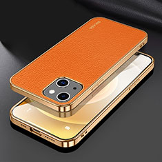 Handyhülle Hülle Luxus Leder Schutzhülle LD3 für Apple iPhone 13 Orange