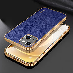 Handyhülle Hülle Luxus Leder Schutzhülle LD3 für Apple iPhone 14 Plus Blau