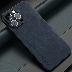 Handyhülle Hülle Luxus Leder Schutzhülle LS1 für Apple iPhone 12 Pro Blau