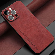Handyhülle Hülle Luxus Leder Schutzhülle LS1 für Apple iPhone 12 Pro Max Rot