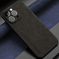 Handyhülle Hülle Luxus Leder Schutzhülle LS1 für Apple iPhone 12 Pro Schwarz