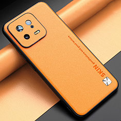 Handyhülle Hülle Luxus Leder Schutzhülle LS2 für Xiaomi Mi 13 Pro 5G Orange