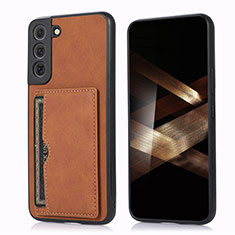 Handyhülle Hülle Luxus Leder Schutzhülle M03T für Samsung Galaxy S24 Plus 5G Braun
