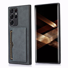 Handyhülle Hülle Luxus Leder Schutzhülle M03T für Samsung Galaxy S24 Ultra 5G Schwarz