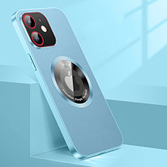 Handyhülle Hülle Luxus Leder Schutzhülle mit Mag-Safe Magnetic Magnetisch für Apple iPhone 12 Hellblau