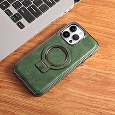 Handyhülle Hülle Luxus Leder Schutzhülle mit Mag-Safe Magnetic Magnetisch JD1 für Apple iPhone 14 Pro Grün