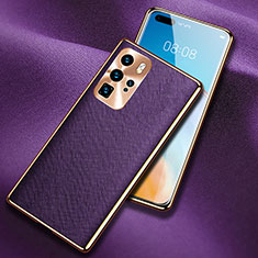 Handyhülle Hülle Luxus Leder Schutzhülle N03 für Huawei P40 Pro Violett