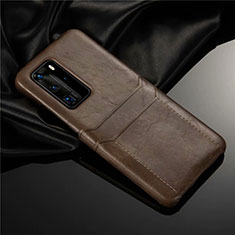 Handyhülle Hülle Luxus Leder Schutzhülle N06 für Huawei P40 Pro Braun