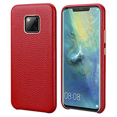 Handyhülle Hülle Luxus Leder Schutzhülle P04 für Huawei Mate 20 Pro Rot