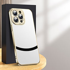 Handyhülle Hülle Luxus Leder Schutzhülle PD2 für Apple iPhone 15 Pro Max Weiß