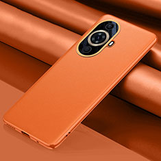 Handyhülle Hülle Luxus Leder Schutzhülle QK1 für Huawei Nova 11 Pro Orange