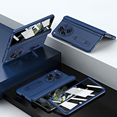 Handyhülle Hülle Luxus Leder Schutzhülle QK1 für Oppo Find N3 5G Blau