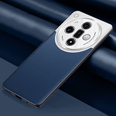Handyhülle Hülle Luxus Leder Schutzhülle QK1 für Oppo Find X7 5G Blau