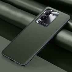Handyhülle Hülle Luxus Leder Schutzhülle QK1 für Vivo V25 Pro 5G Grün