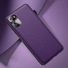 Handyhülle Hülle Luxus Leder Schutzhülle QK1 für Xiaomi Poco M3 Violett