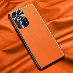 Handyhülle Hülle Luxus Leder Schutzhülle QK1 für Xiaomi Redmi Note 10 Pro 4G Orange
