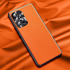 Handyhülle Hülle Luxus Leder Schutzhülle QK2 für Samsung Galaxy A72 4G Orange