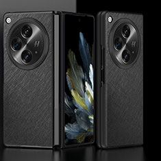 Handyhülle Hülle Luxus Leder Schutzhülle QK4 für Oppo Find N3 5G Schwarz