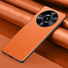 Handyhülle Hülle Luxus Leder Schutzhülle QK5 für Realme 11 Pro 5G Orange
