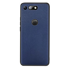 Handyhülle Hülle Luxus Leder Schutzhülle R01 für Huawei Honor View 20 Blau