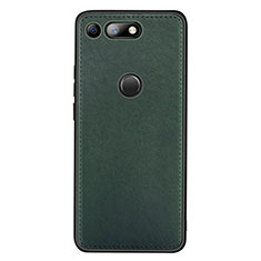 Handyhülle Hülle Luxus Leder Schutzhülle R01 für Huawei Honor View 20 Grün