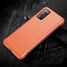Handyhülle Hülle Luxus Leder Schutzhülle R01 für Huawei Honor View 30 Pro 5G Orange
