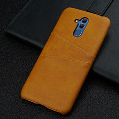 Handyhülle Hülle Luxus Leder Schutzhülle R01 für Huawei Mate 20 Lite Orange