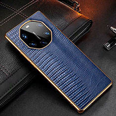 Handyhülle Hülle Luxus Leder Schutzhülle R01 für Huawei Mate 40 RS Blau
