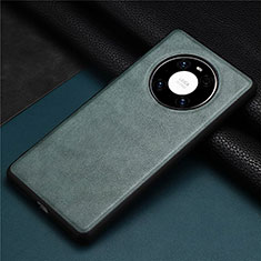 Handyhülle Hülle Luxus Leder Schutzhülle R01 für Huawei Mate 40E 4G Nachtgrün