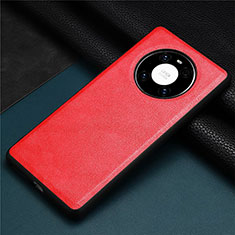 Handyhülle Hülle Luxus Leder Schutzhülle R01 für Huawei Mate 40E 5G Rot