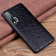 Handyhülle Hülle Luxus Leder Schutzhülle R01 für Huawei Nova 6 Schwarz