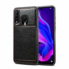 Handyhülle Hülle Luxus Leder Schutzhülle R01 für Huawei P30 Lite New Edition Schwarz