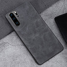 Handyhülle Hülle Luxus Leder Schutzhülle R01 für Huawei P30 Pro Schwarz